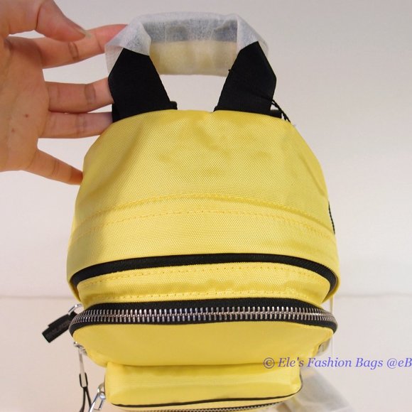 ❤️ NWT Marc Jacobs Trek Nylon Small Backpack Daisy Yellow AUTHENTIC main image 9